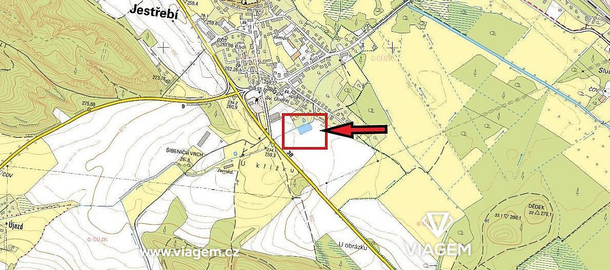 Pole 1 740 m², Podíl 38 % o výměře 653 m² – pohled 2