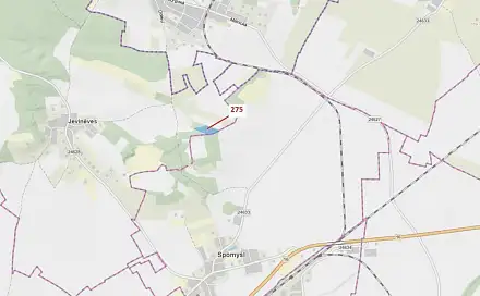Dražba lesa 10 319 m², Spomyšl