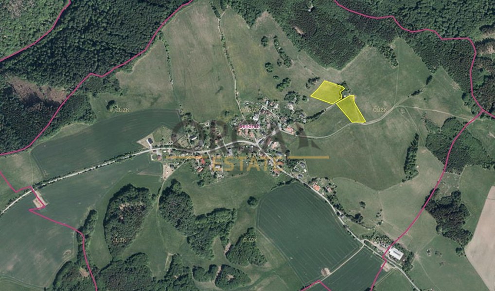 Prodej pozemku 6 457 m², Sendraž – náhled fotky 3