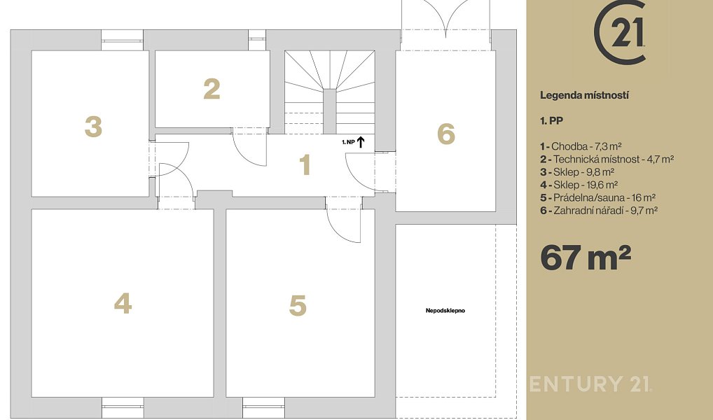 Pronájem domu 210 m² s pozemkem 1 586 m², Mukařov – náhled fotky 46