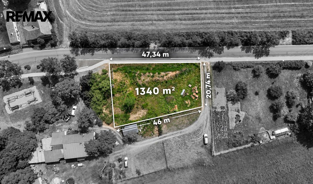 Prodej stavebního pozemku 1 340 m², Žáky – náhled fotky 2