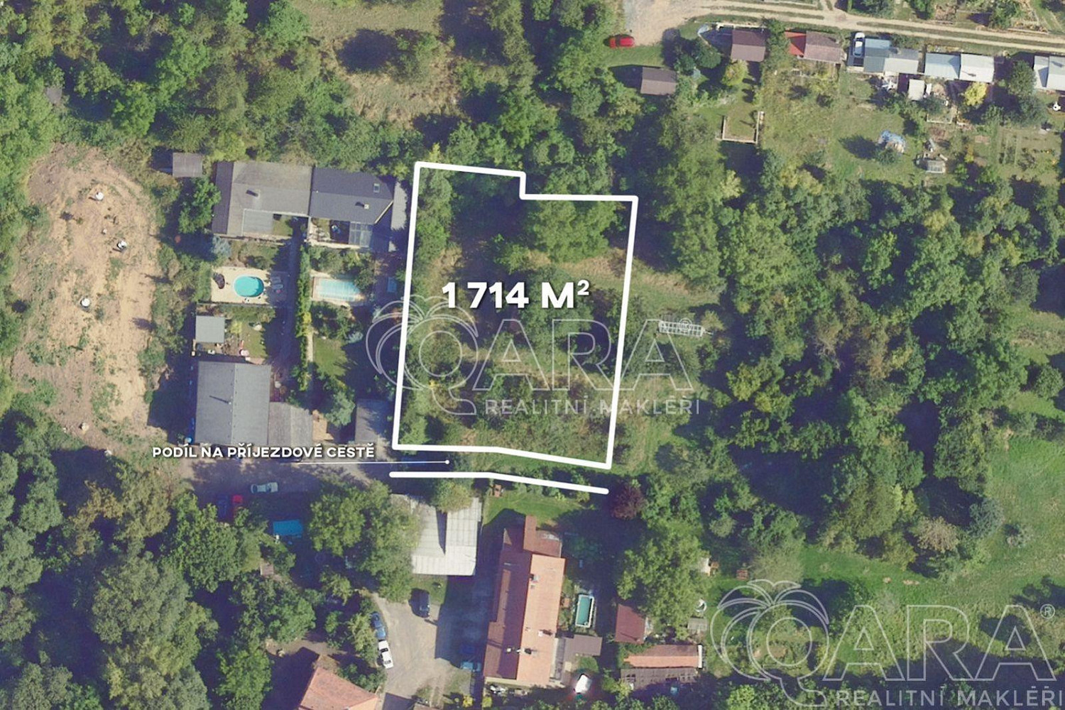 Prodej stavebního pozemku 1 714 m² – fotografie 3