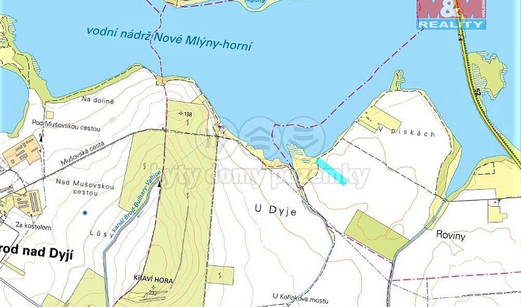 Prodej pole 8 249 m², Pasohlávky – náhled fotky 3