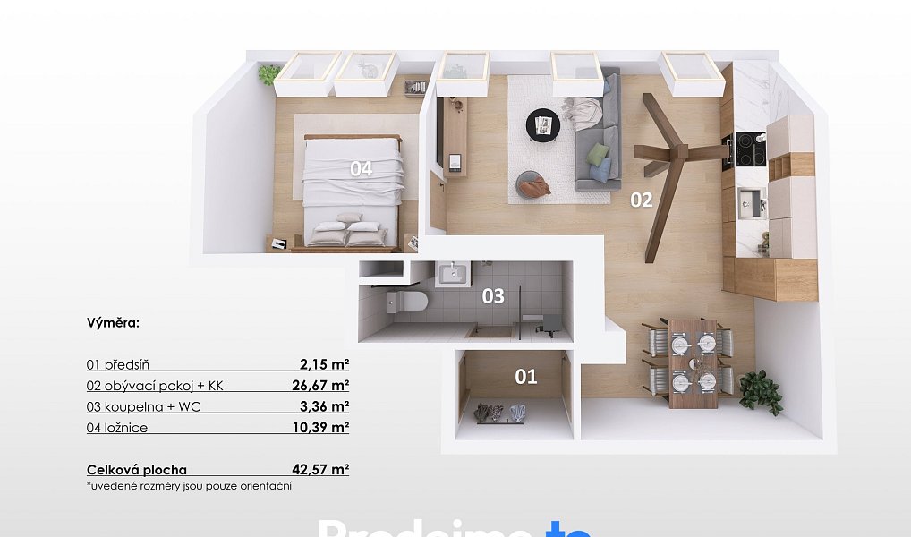 Prodej bytu 1+1 42 m², Znojmo – náhled fotky 11