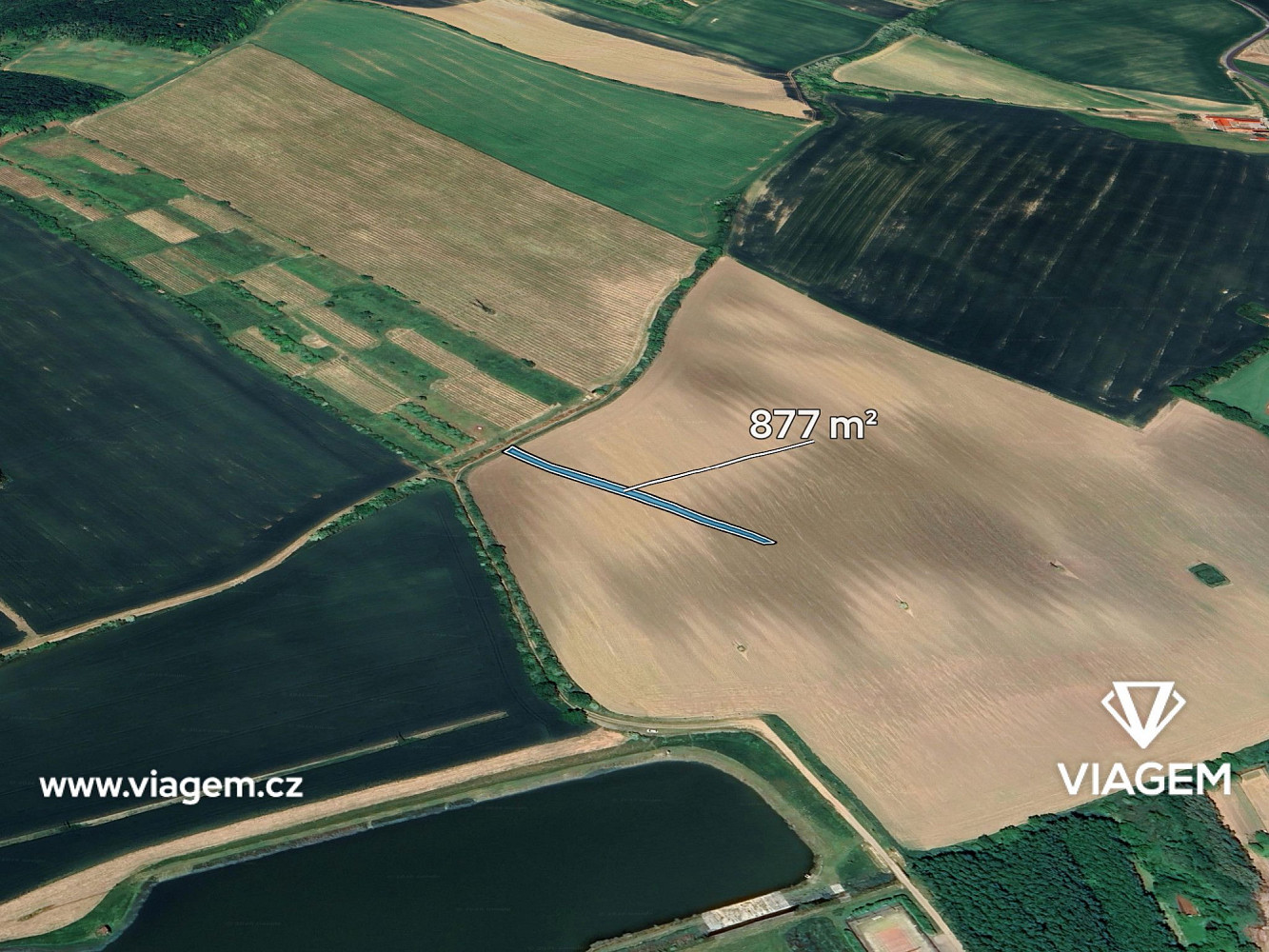 Prodej pole 877 m²