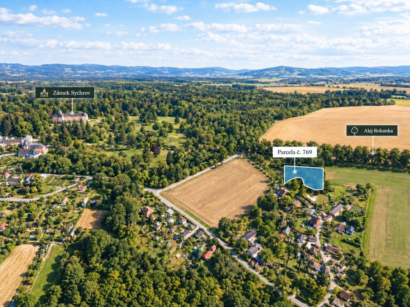 Prodej komerčního pozemku 2 559 m²