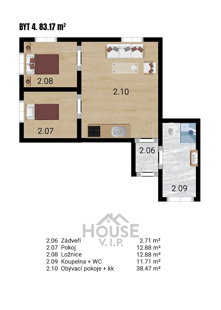 Prodej bytu 3+kk 83 m² – fotografie 5