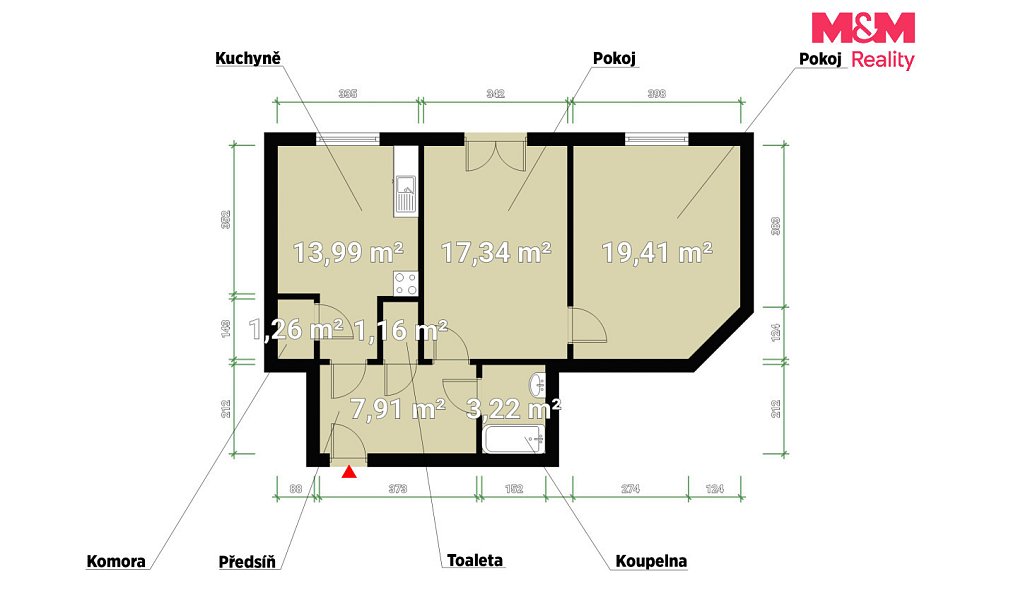Pronájem bytu 2+1 66 m², Plzeň – náhled fotky 2