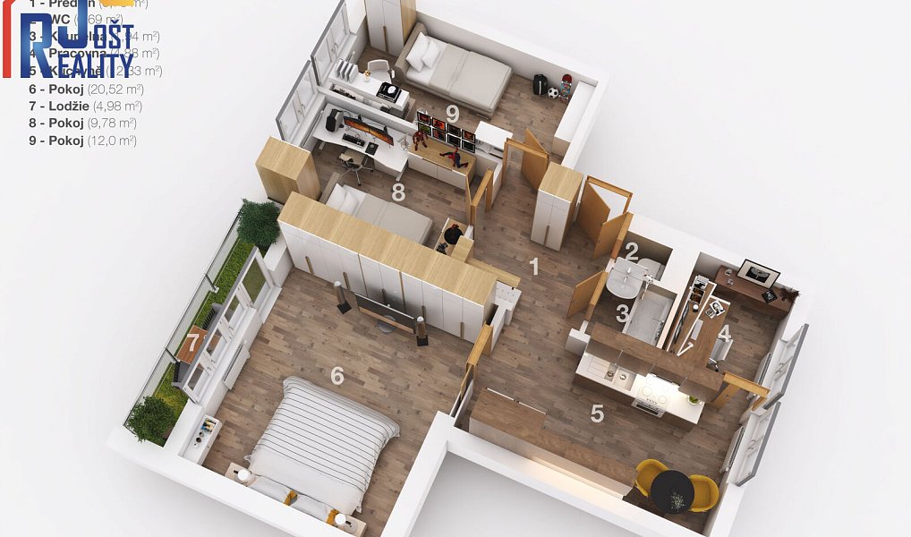 Prodej bytu 4+1 72 m², Praha – náhled fotky 2