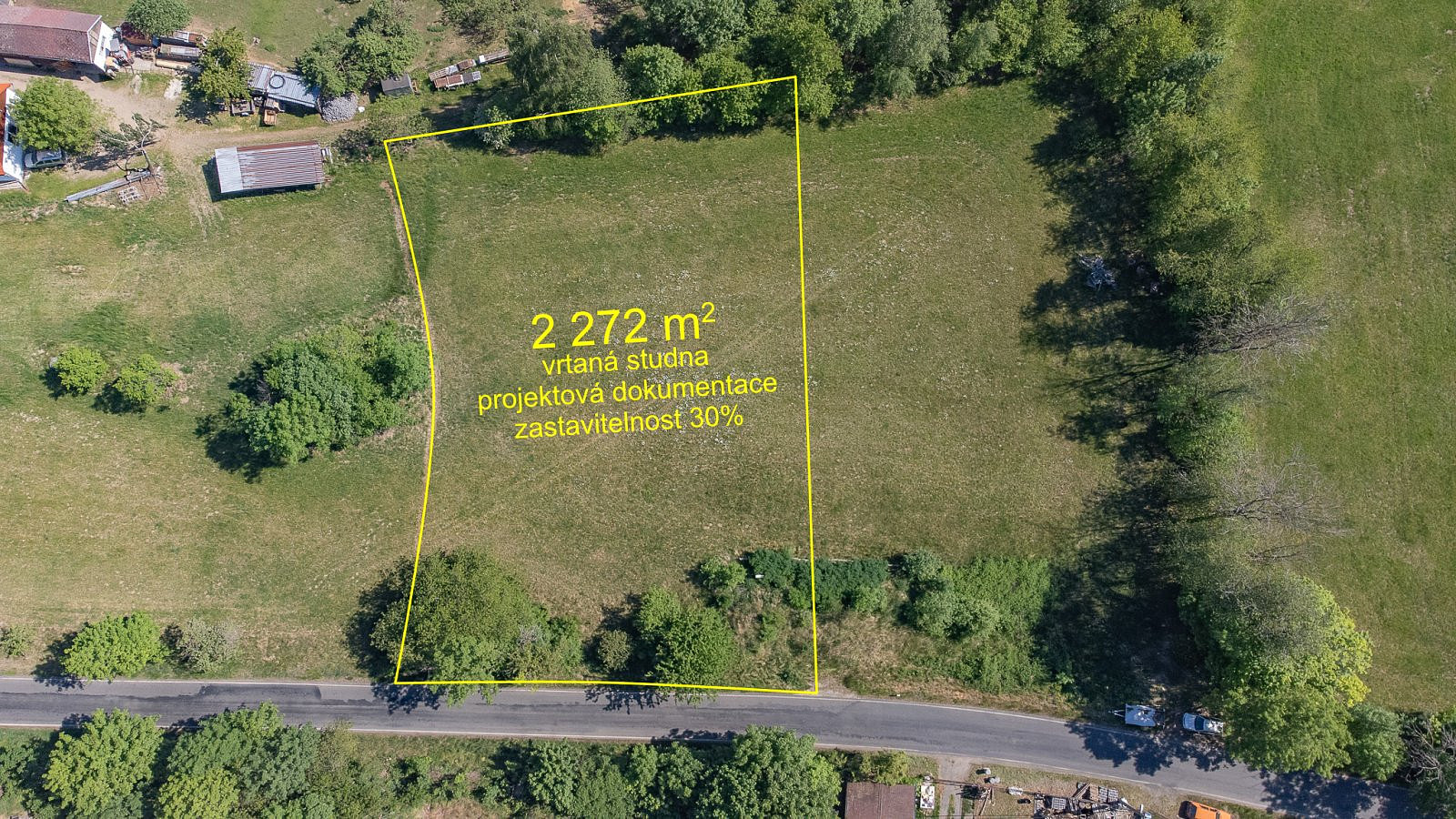 Prodej stavebního pozemku 2 272 m² – další