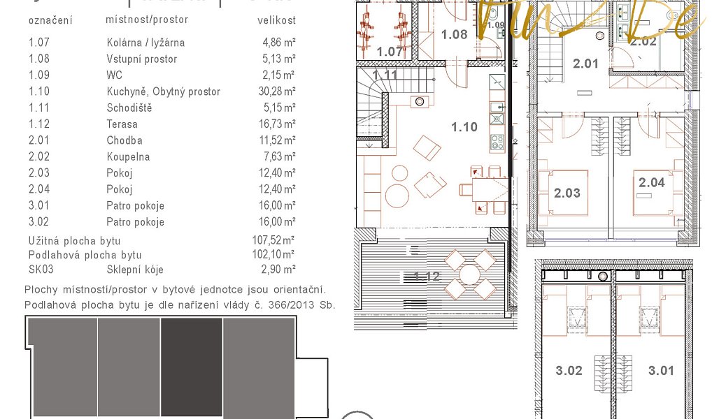 Prodej bytu 5+kk 108 m², Černá v Pošumaví – náhled fotky 15