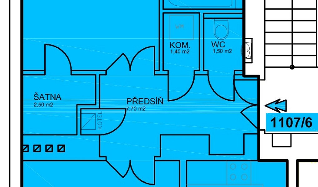 Pronájem bytu 2+1 72 m², Praha – náhled fotky 7