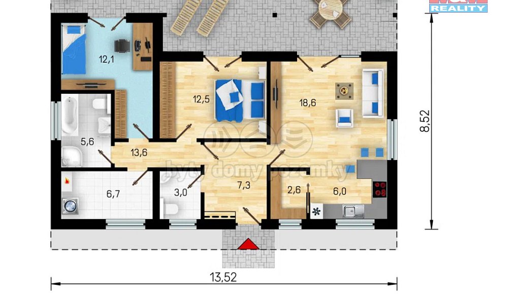 Prodej domu 78 m² s pozemkem 227 m², Krušovice – náhled fotky 6