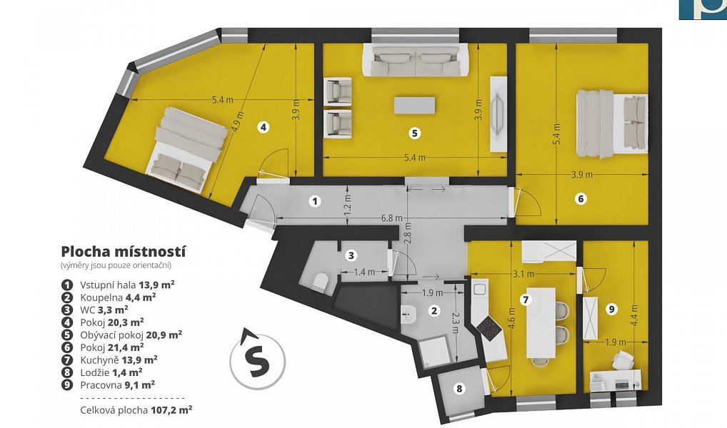 Prodej bytu 3+1 107 m², Kladno – náhled fotky 21
