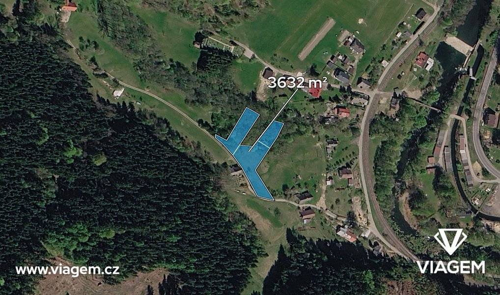 Prodej zahrady 2 421 m², Poniklá – náhled fotky 2