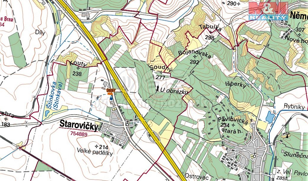Prodej komerčního pozemku 2 044 m², Starovičky – náhled fotky 5