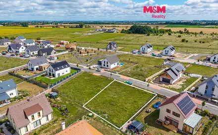 Prodej stavebního pozemku 691 m², Choťánky, okres Nymburk