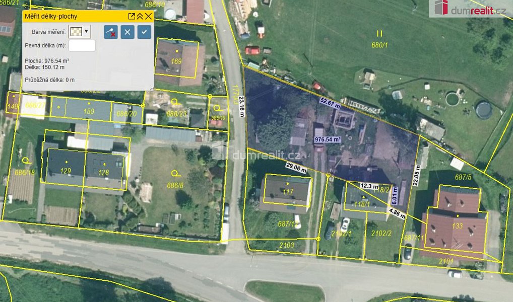 Prodej stavebního pozemku 964 m², Mičovice – náhled fotky 2