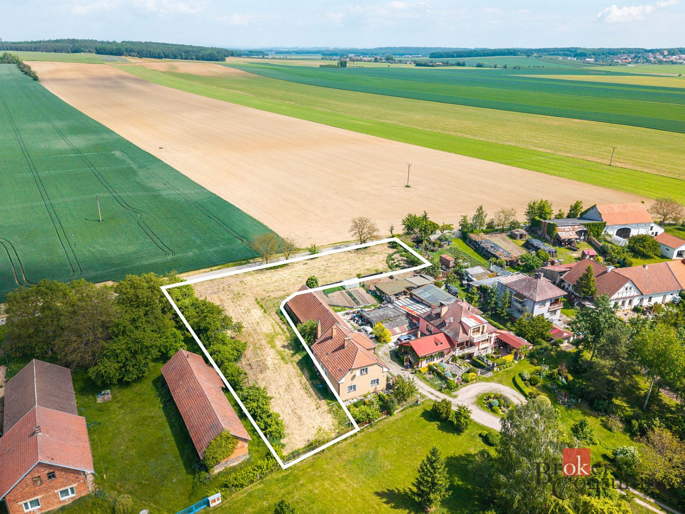Prodej pozemky, 2242 m², Roudnice – pohled 2