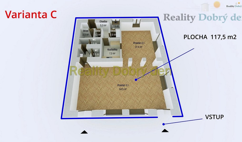 Pronájem obchodních prostor 117 m², Opava – náhled fotky 7