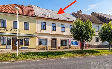 Prodej domu 330 m² s pozemkem 515 m², Husovo náměstí, Mladá Vožice, okres Tábor