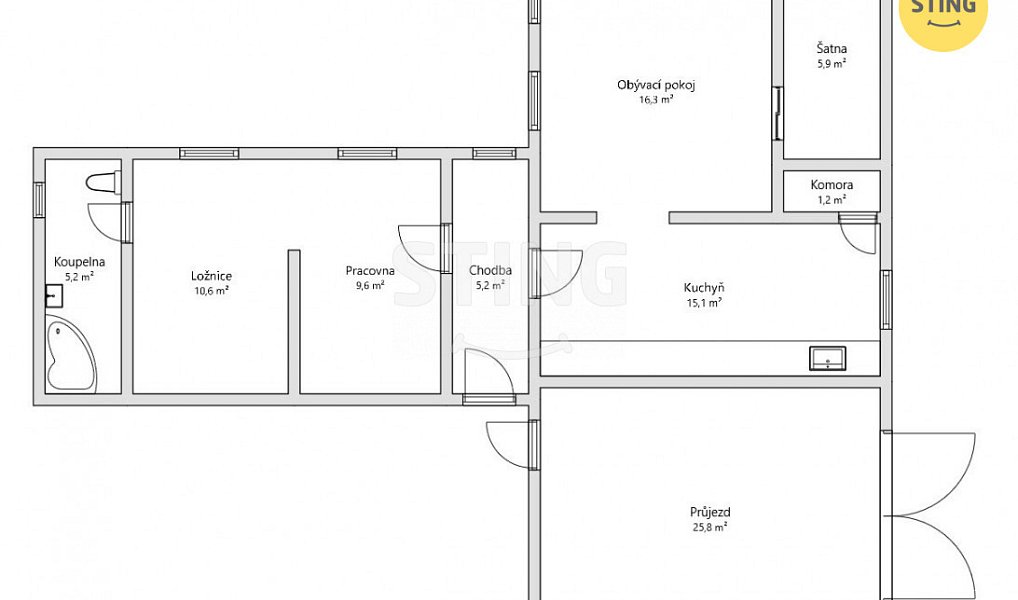 Prodej domu 80 m² s pozemkem 256 m², Polešovice – náhled fotky 6