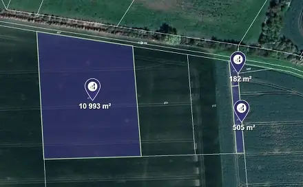Prodej pole 1 632 m², Vrdy, okres Kutná Hora
