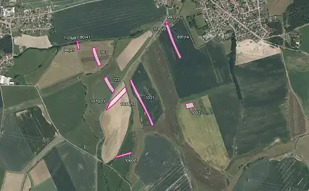 Prodej pole 33 235 m², Dnešice, okres Plzeň-Jih