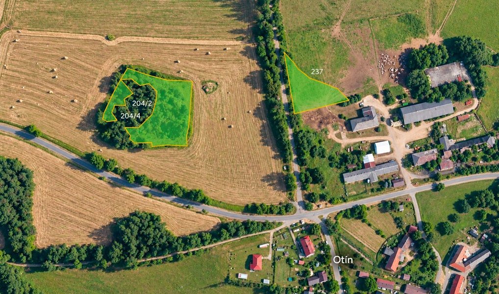 Prodej louky, 7209 m², Otín, Tachov, Planá