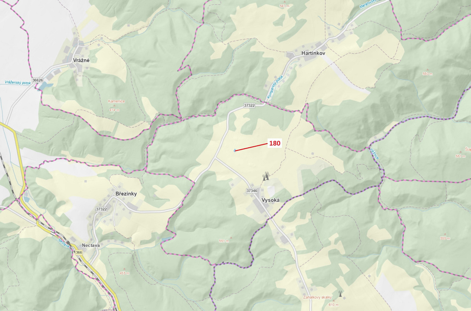Dražba lesa 568 m²