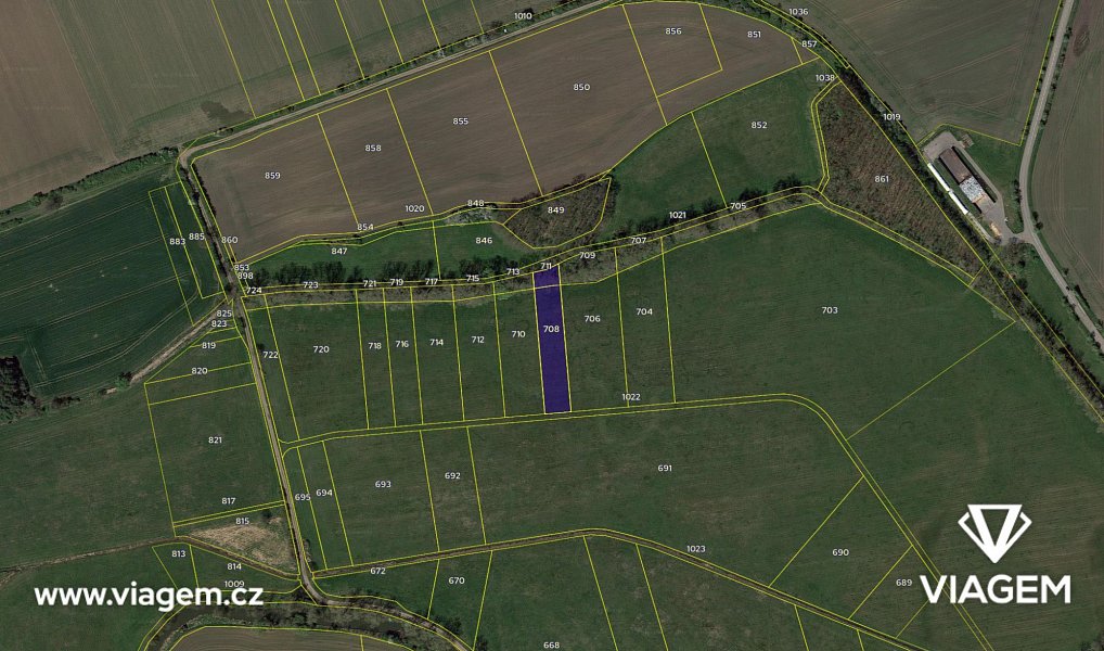 Prodej pole 699 m², Smidary – náhled fotky 4
