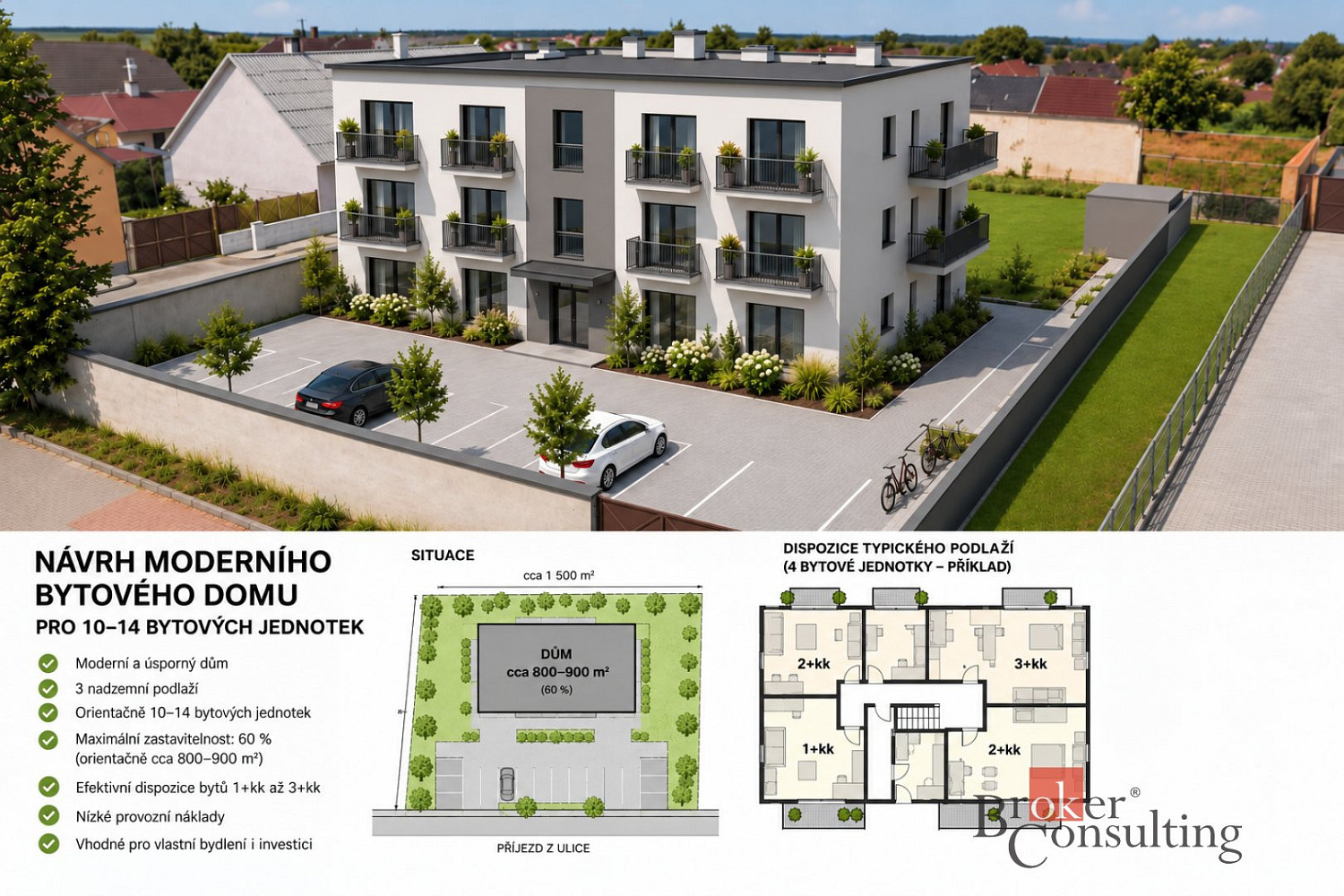 Prodej komerčního pozemku 892 m²