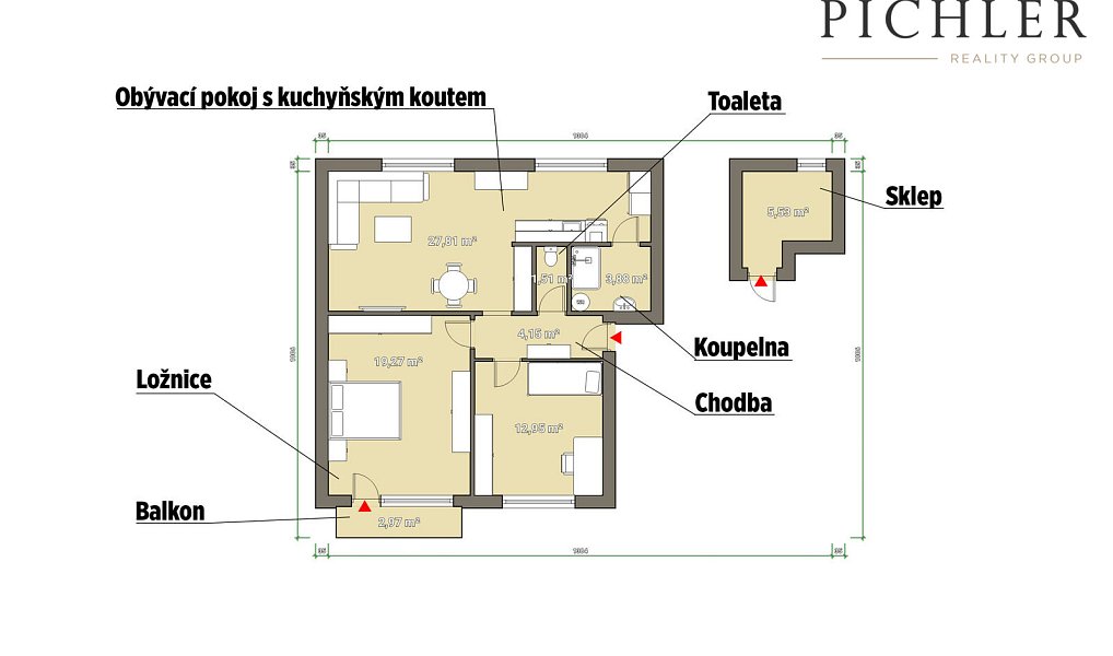 Prodej bytu 3+kk 84 m², Plzeň – náhled fotky 2