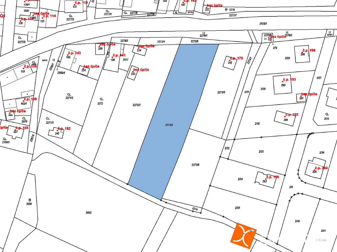 Prodej stavebního pozemku 212 m² – fotografie 2