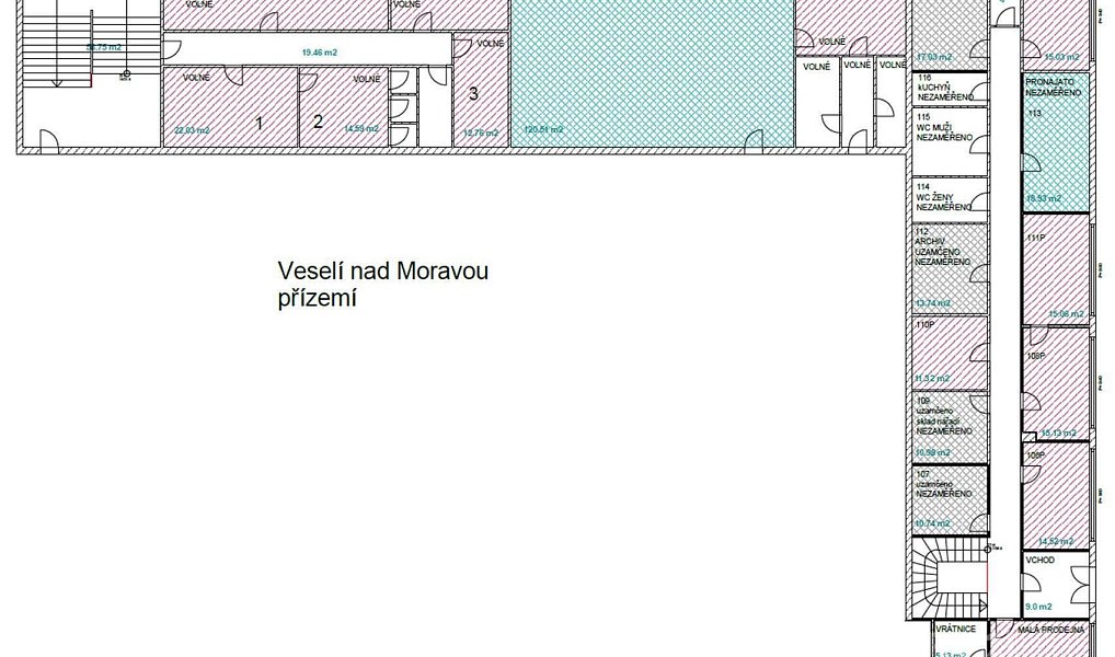 Pronájem kanceláře 14 m², Veselí nad Moravou – náhled fotky 5