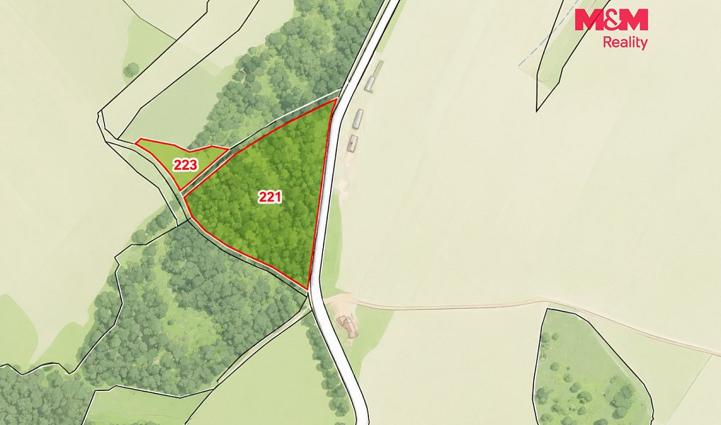 Prodej pozemku 17 561 m², Stará Voda – náhled fotky 3
