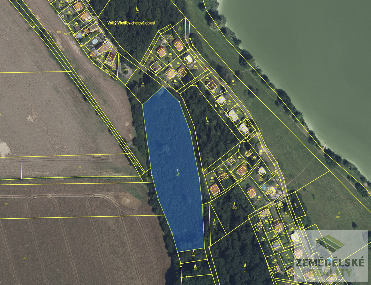 Prodej lesa 4 836 m²