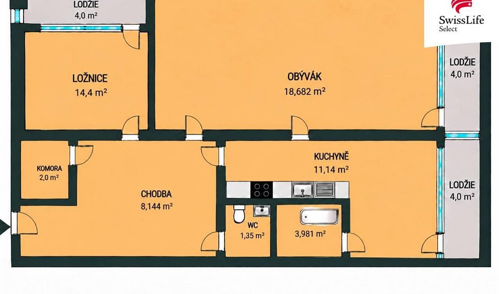 Prodej bytu 2+1 60 m², Plzeň – náhled fotky 30