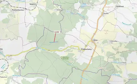 Dražba lesa 7 895 m², Velečín