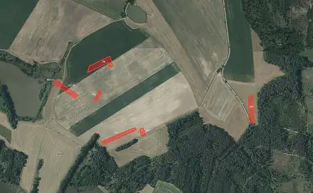 Prodej pole 13 100 m², Přehořov, okres Tábor