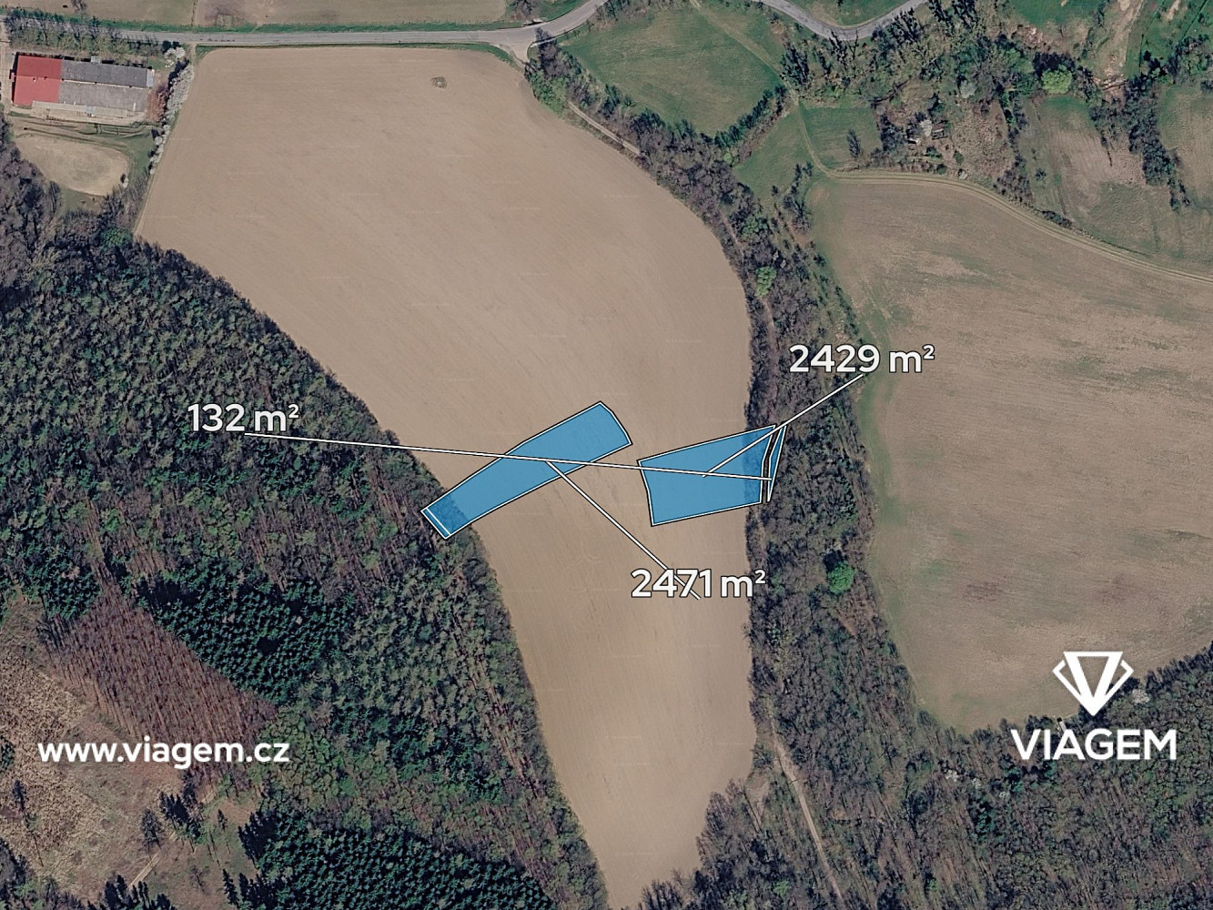 Prodej pole 1 887 m² — photo 2