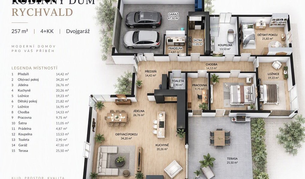 Prodej domu 258 m² s pozemkem 2 700 m², Rychvald – náhled fotky 22