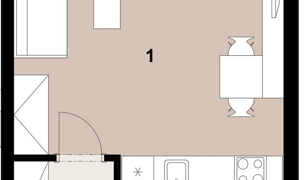 Prodej bytu 1+kk 33 m², Praha – náhled fotky 2