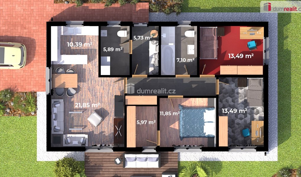 Prodej domu 104 m² s pozemkem 773 m², Karlovy Vary – náhled fotky 6