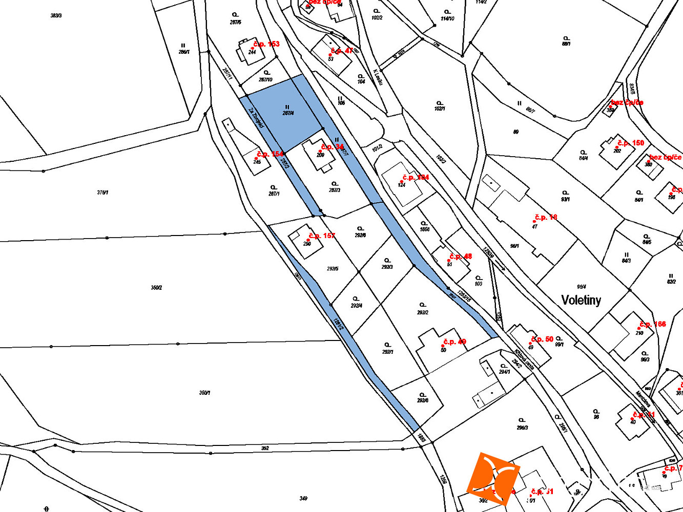 Prodej stavebního pozemku 2 310 m² – fotografie 2