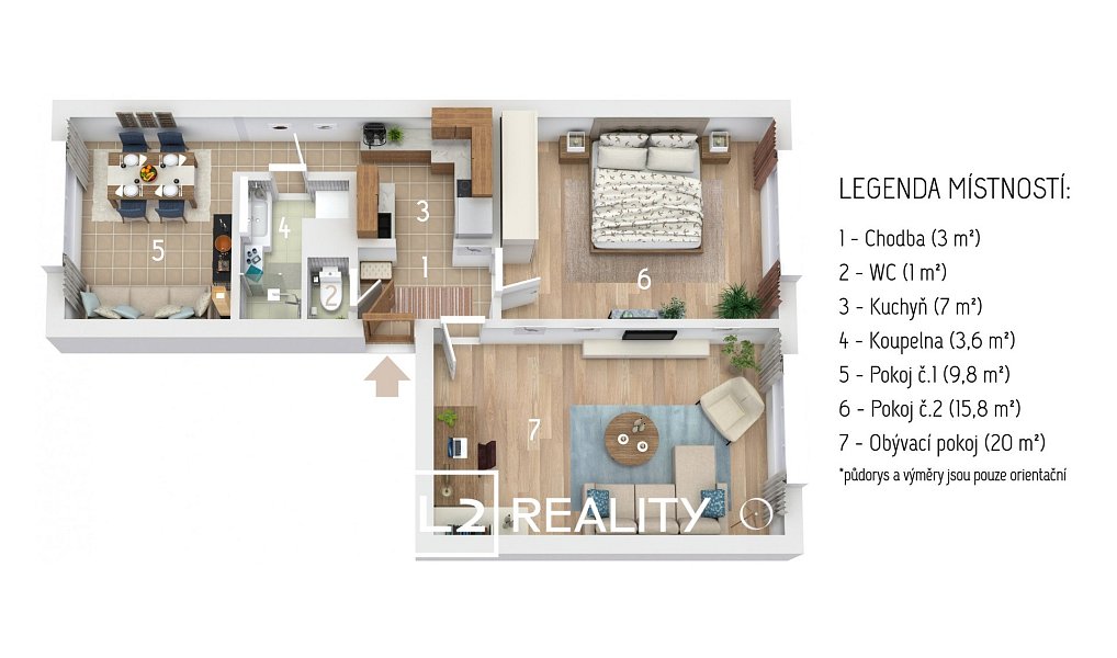 Prodej bytu 2+1 60 m², Třemošnice – náhled fotky 11