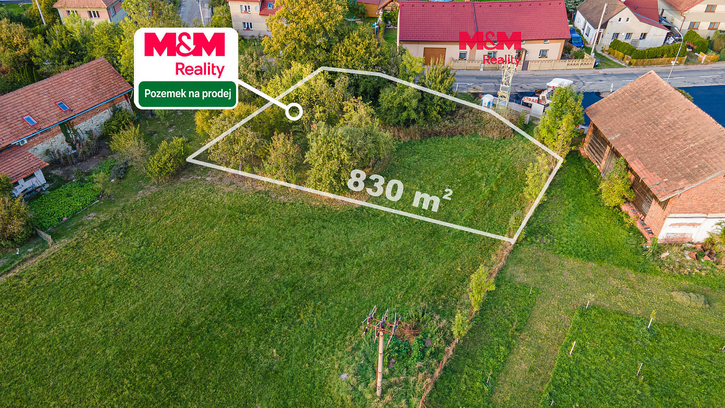 Prodej stavebního pozemku 830 m²