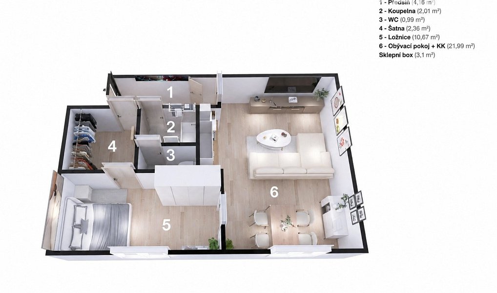 Prodej bytu 2+kk 42 m², Frýdek-Místek – náhled fotky 6
