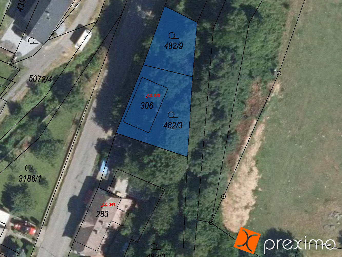 Prodej pozemku 313 m²