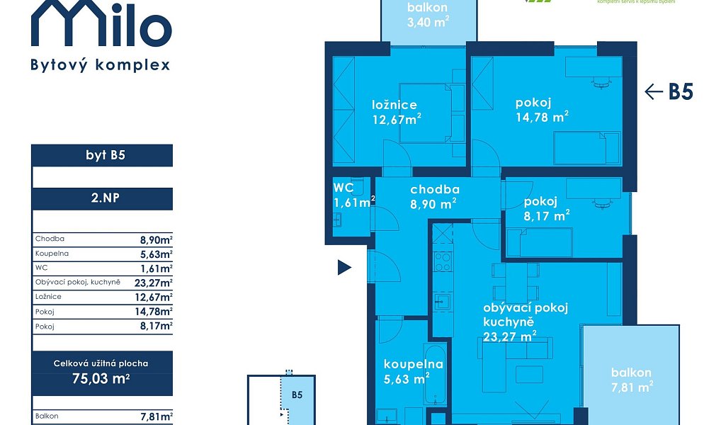 Prodej bytu 4+kk 75 m², Milotice – náhled fotky 10